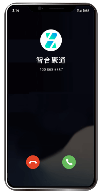 电话号码认证服务后的来电界面
